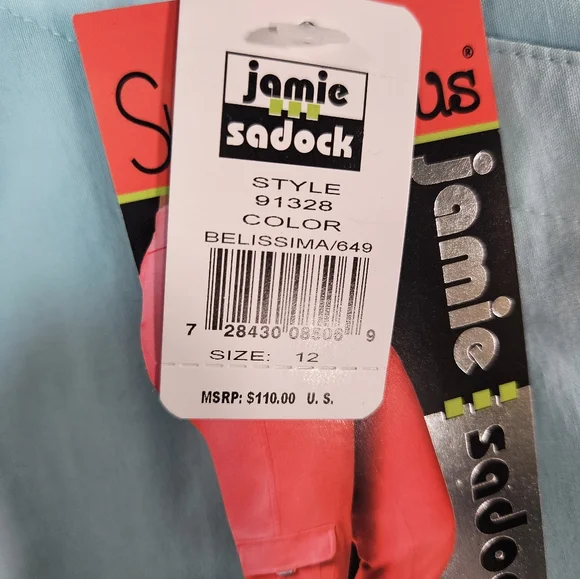 Jamie Sadock "Perfect Fit" Capris Pastel Aqua Blue Cropped - Picture 7 of 12